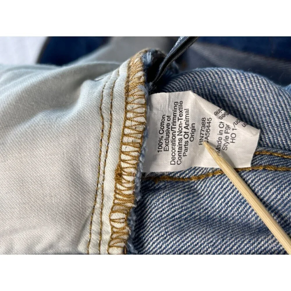 Madewell Womens The Perfect Vintage Blue Jean Distressed SZ 27 High Rise - Picture 5 of 12
